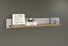 Wandboard >Landside< in Lichtgrau Melamin - 153x22x22 (BxHxT)