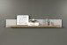Wandboard >Landside< in Lichtgrau Melamin - 153x22x22 (BxHxT)