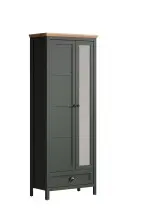 Garderobenschrank >Stanton< in Tannengrün /...