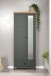 Garderobenschrank >Stanton< in Tannengrün / Eiche - 77x198x39cm (BxHxT)