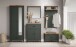 Garderobenschrank >Stanton< in Tannengrün / Eiche - 77x198x39cm (BxHxT)