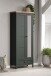 Garderobenschrank >Stanton< in Tannengrün / Eiche - 77x198x39cm (BxHxT)