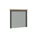 Badspiegel >Stanton< in Tannengrün / Eiche - 77x68x6cm (BxHxT)