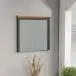 Badspiegel >Stanton< in Tannengrün / Eiche - 77x68x6cm (BxHxT)