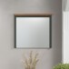 Badspiegel >Stanton< in Tannengrün / Eiche - 77x68x6cm (BxHxT)