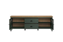 TV-Schrank >Stanton< in Tannengrün / Eiche - 184x64x45cm (BxHxT)