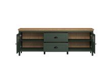 TV-Schrank >Stanton< in Tannengrün / Eiche - 184x64x45cm (BxHxT)