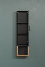 Hängeschrank >Synnax< in Anthrazit Melamin/Coast Evoke Eiche Nachbildung