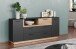 Sideboard >Synnax< in Anthrazit Melamin/Coast Evoke Eiche Nachbildung