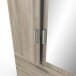 Kleiderschrank >Ready2< in Eiche aus Holzwerkstoff - 134x192x51cm (BxHxT)