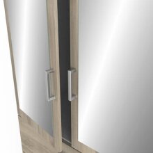 Kleiderschrank >Ready2< in Eiche aus Holzwerkstoff - 178x192x51cm (BxHxT)
