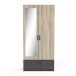Kleiderschrank >Ready2< in Eiche/sidewalk aus Holzwerkstoff - 89x192x51 (BxHxT)