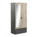 Kleiderschrank >Ready2< in Eiche/sidewalk aus Holzwerkstoff - 89x192x51 (BxHxT)