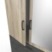 Kleiderschrank >Ready2< in Eiche/sidewalk aus Holzwerkstoff - 134x192x51 (BxHxT)