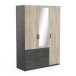 Kleiderschrank >Ready2< in Eiche/sidewalk aus Holzwerkstoff - 134x192x51 (BxHxT)