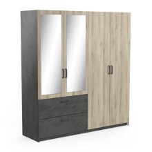 Kleiderschrank >Ready2< in Eiche aus Holzwerkstoff...