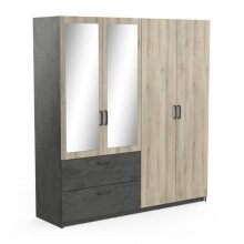 Kleiderschrank >Ready2< in Eiche aus Holzwerkstoff...