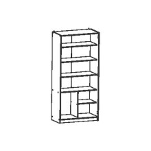 Kleiderschrank >Multifonct< in Shannon Eiche - 80x170x41 (BxHxT)