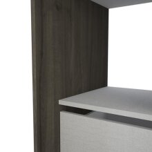 Schrank-Set >Montana< in Waterford Eiche/Leinen - 150x183x50 (BxHxT)