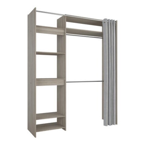 Schrank-Set >Odeon< in Shannon Eiche aus Holzwerkstoff - 111x209x50cm (BxHxT)