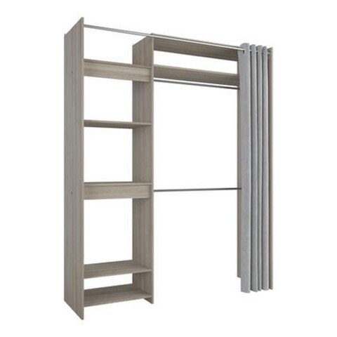 Schrank-Set >Odeon< in Shannon Eiche aus Holzwerkstoff - 111x209x50cm (BxHxT)
