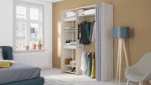 Schrank-Set >Odeon< in Shannon Eiche aus Holzwerkstoff - 111x209x50cm (BxHxT)