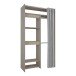 Schrank-Set >Odeon< in Shannon Eiche aus Holzwerkstoff - 111x209x50cm (BxHxT)