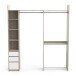 Eckschrank >Swing< in Kronberg Eiche/weiss - 200x218x44 (BxHxT)