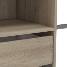 Kleiderschrank >Lima< in Kronberg Eiche aus Holzwerkstoff - 185x205x44cm (BxHxT)