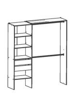 Kleiderschrank >Lima< in Kronberg Eiche aus Holzwerkstoff - 185x205x44cm (BxHxT)