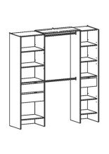 Kleiderschrank >Miami< in Kronberg Eiche aus Holzwerkstoff - 192x205x50 (BxHxT)