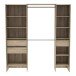 Kleiderschrank >Miami< in Kronberg Eiche aus Holzwerkstoff - 192x205x50 (BxHxT)