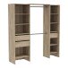 Kleiderschrank >Miami< in Kronberg Eiche aus Holzwerkstoff - 192x205x50 (BxHxT)