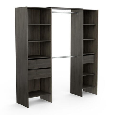 Kleiderschrank >Miami< in Kronberg Eiche/waterford - 192x205x50 (BxHxT)