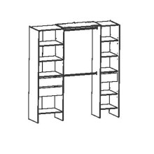 Kleiderschrank >Miami< in Kronberg Eiche/waterford - 192x205x50 (BxHxT)