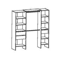 Kleiderschrank >Miami< in Kronberg Eiche/waterford - 192x205x50 (BxHxT)