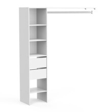 Kleiderschrank >Duo< in matt weiss aus...