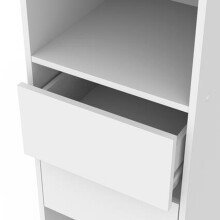 Kleiderschrank >Duo< in matt weiss aus Holzwerkstoff - 157x183x39cm (BxHxT)