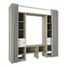 Kleiderschrank >Duo< in matt weiss/Eiche aus...