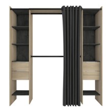 Kleiderschrank >Dana< in Kronberg Eiche/sidewalk - 190x203x50 (BxHxT)