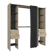 Kleiderschrank >Dana< in Kronberg Eiche/sidewalk - 190x203x50 (BxHxT)