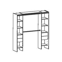 Kleiderschrank >Dana< in Kronberg Eiche/sidewalk - 190x203x50 (BxHxT)