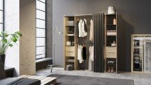 Kleiderschrank >Dana< in Kronberg Eiche/sidewalk - 190x203x50 (BxHxT)