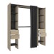 Kleiderschrank >Dana< in Kronberg Eiche/sidewalk - 190x203x50 (BxHxT)