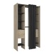 Kleiderschrank >Dana< in Kronberg Eiche/sidewalk - 190x203x50 (BxHxT)