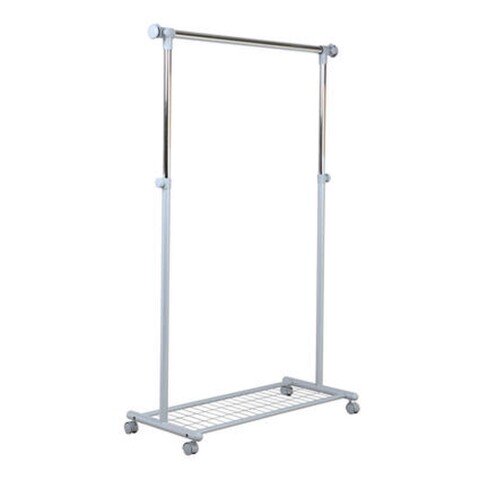 Kleiderständer >Ping< in hell grau aus Metall - 95x105x40cm (BxHxT)