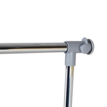 Kleiderständer >Ping< in hell grau aus Metall - 95x105x40cm (BxHxT)