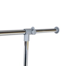 Kleiderständer >Ping< in hell grau aus Metall - 95x105x40cm (BxHxT)