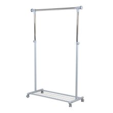 Kleiderständer >Ping< in hell grau aus Metall - 95x105x40cm (BxHxT)