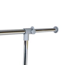 Kleiderständer >Ping< in hell grau aus Metall - 95x105x40cm (BxHxT)